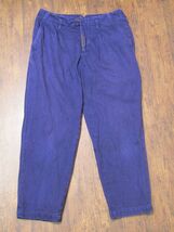 Kolor　BEACON　綿パンツ　サイズ1　青紫系　くるぶし丈　14WBM-P09136_画像1