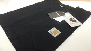 新品 タグ付 CARHARTT WIP S/S POCKET T-SHIRT 半袖Tシャツ/カーハートウィップ ポケット Tシャツ /IO22091/Black/Sサイズ　新品タグ付き