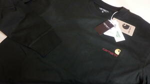 CARHARTT WIP American Script T-SHIRT アメリカンスクリプトTシャツ/長袖/カーハート オーガニックコットン IO29955/Dark Cedar/M 新品