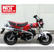 HONDA　ダックス125　DAX125　JB04　GMP-NH0051　ローダウンタックロールシート　レッドチェック/ホワイトパイピング　NoiWatdan24_画像8