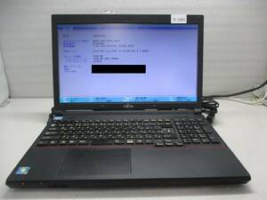 【部品取り ジャンク】FUJITSU LIFEBOOK A573/G FMVA03008 Core i3-3120M 2.50GHz BIOS起動可/HDD320GB/(メモリ・AC無) 管理番号N-1962