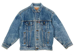 USA製 1987 LEVI'S 57508-0218 M Indigo 80s ヴィンテージ デニムジャケット Gジャン インディゴ