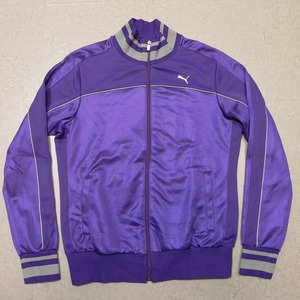  сделано в Японии PUMA Puma 900773 спортивная куртка L фиолетовый лиловый джерси джерси жакет женский быстрое решение *c