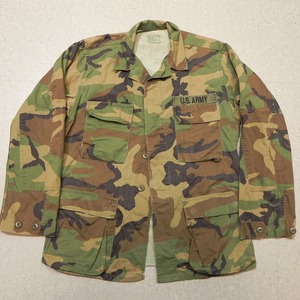 ◆ 80s 88年 米軍実物 古着 ◆ U.S. ARMY ミリタリージャケット フィールドジャケット S-R ◆ ウッドランドカモ 迷彩 即決 ★d