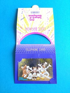 *Tokyo Disneyland SHOWBASE 2000 телефонная карточка * не использовался * Tokyo Disney Land *