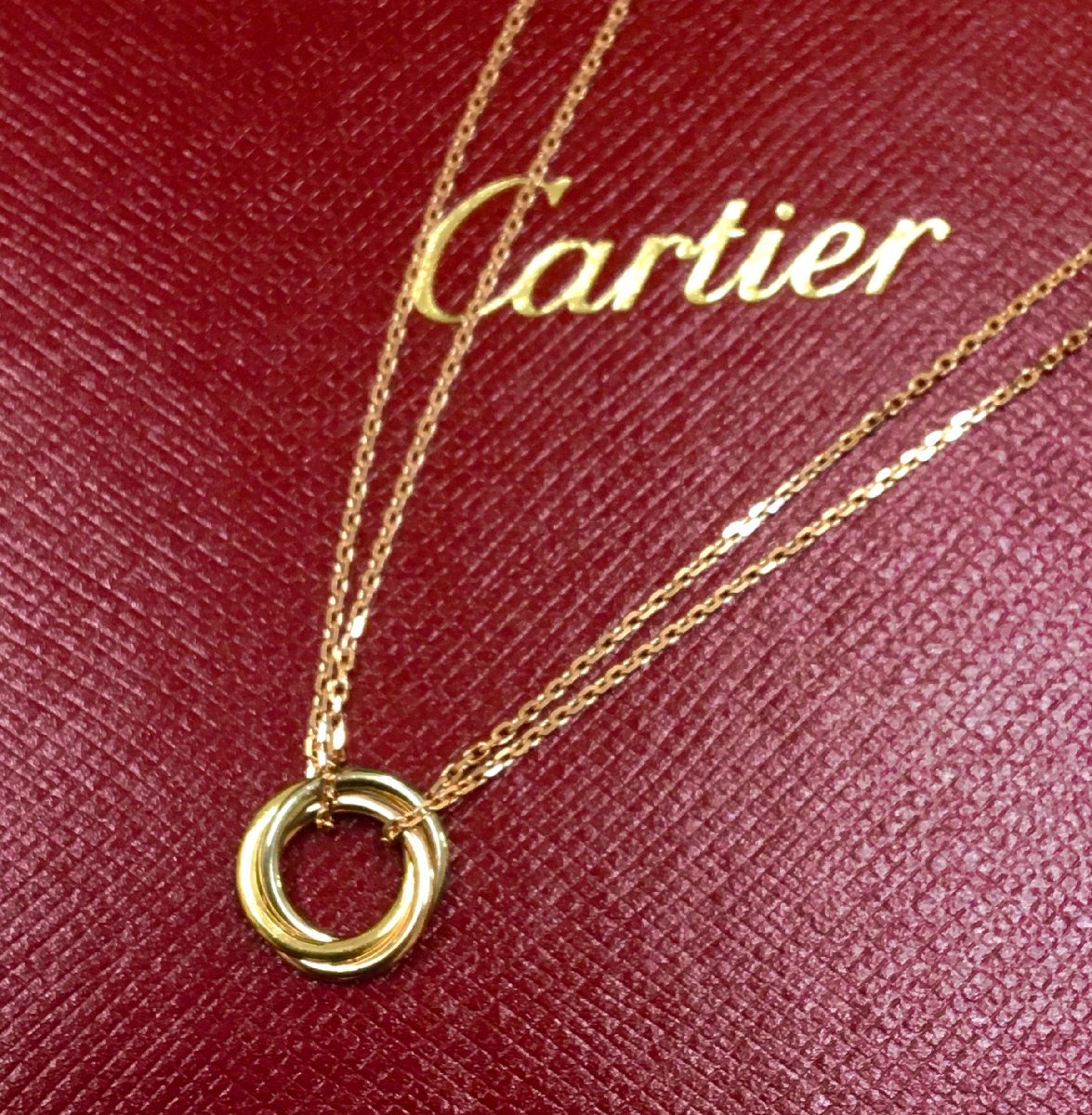 カルティエ トリニティ ネックレスの値段と価格推移は?|15件の売買