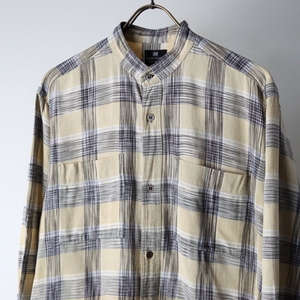 ISSEY MIYAKE Issey Miyake no color check design shirt M