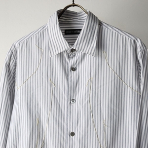 90s00s made in Japan ISSEY MIYAKE Issey Miyake stripe design shirt 3