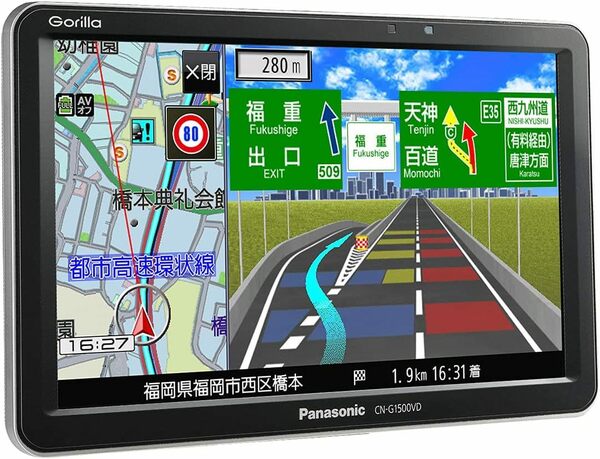 新品 パナソニック(Panasonic) ポータブルナビ ゴリラ 7インチ CN-G1500VD 無料地図更新 全国市街地図収録 ワンセグ 24V車対応