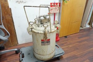 現状渡し　明治　塗料圧送タンク　塗装　P-30-30　メイジ　加圧タンク　30L　0.19MPa