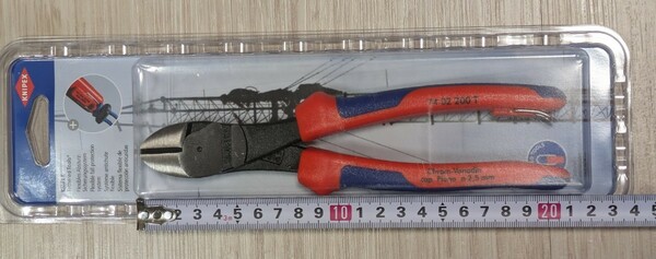 クニペックス【KNIPEX】200㎜7402-200 TBK （硬線用）強力型斜ニッパー　落下防　新品未使用★在庫あり