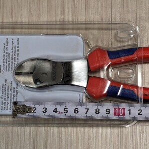 ★インボイス対応可★クニペックス【KNIPEX】180㎜ 7372-180 (BK)ツインフォースニッパー 新品未使用★在庫あり