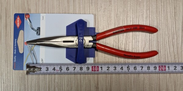 クニペックス【KNIPEX】200㎜ 2621-200 (SB)40゜先曲ラジオペンチ 新品未使用★在庫あり
