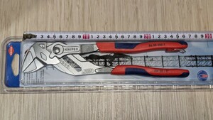 クニペックス【KNIPEX】250㎜　8605-250TBK プライヤーレンチ　落下防止　新品未使用★在庫あり