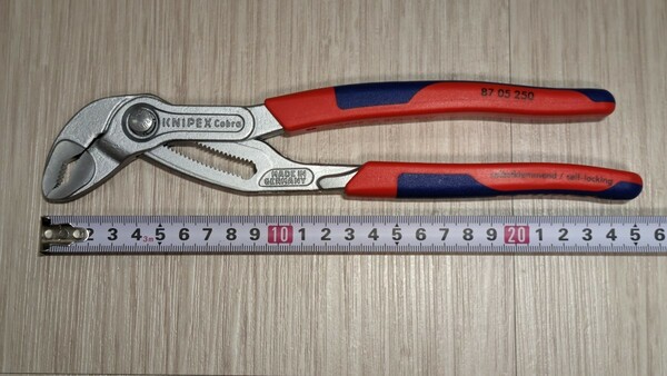 クニペックス【KNIPEX】250㎜　8705-250 コブラウォーターポンププライヤー　新品未使用★在庫あり