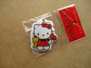 90s サンリオ ハローキティ ネームタッグ/蒂猫Hello Kitty根付ねこネコ猫キーホルダー名前かわいい鈴SANRIO入園ファンシー昭和レトロ S72