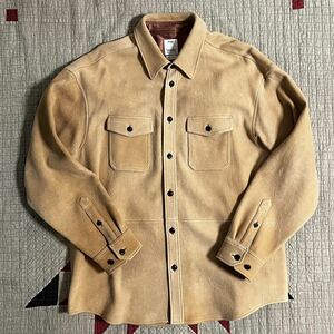 VISVIM 22AW 0122205013029 LUMBER SHACKET (JP DEERSKIN) LT.BROWN サイズ4 鹿革 ディアスキン スエードレザー 送料無料　定価638,000円