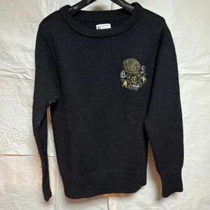 美品　バックドロップ別注　チャンピオン　ニットセーター　アメカジ　古着