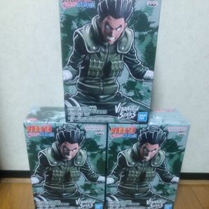 NARUTO ナルト　疾風伝　ロックリー フィギュア　ロック-リー 3個セット