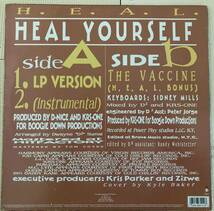 USオリジナル H.E.A.L / HEAL YOURSELF 12inchi krs-one premier pete rock _画像2