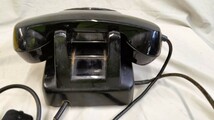 FG615 昭和レトロ 黒電話 600a アンティーク コレクション 未試験 ジャンク ダイヤル式電話_画像4