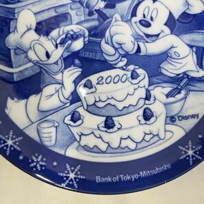 FG835 ミッキーマウスと仲間たち イヤープレート 2000年 ミレニアム 非売品 三菱東京UFJ銀行 インテリア 飾り皿 ※スタンド付きの画像8
