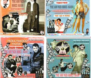 貴重盤・4枚セット / HOLLYWOOD HUNK THE GUV'NER RIDES AGAIN IN HOLLYWOOD (限定 CDR) / FTM DJ Remix / Elvis Presley / ロカビリー