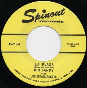 貴重盤 / BIG SANDY con LOS STRAITJACKETS - LA PLAGA / QUE MALA (45') / Eddie Angel gtr / Rockin' CLUB DJ Twin-Spin / ロカビリー 