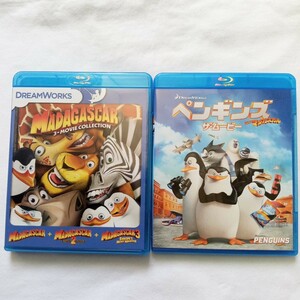 Blu-ray マダガスカル 1・2・3 トリロジーBOX 3ムービー・コレクション / ペンギンズ ザ・ムービー 4作品セット