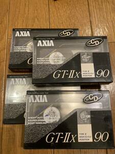 AXIA GT-Ⅱx ハイポジション ハイポジ 90 4個セット カセットテープ カセット 音楽 録音