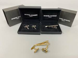 メンズアクセサリー ネクタイピン カフス まとめてセット 中古保管品 / 美品 サンローラン RYKIEL HOMME【1021k-9】