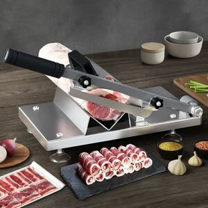  business use stainless steel mi-to slicer meat cut . for meat slice machine kitchen supplies home use manual freezing meat cutting machine 