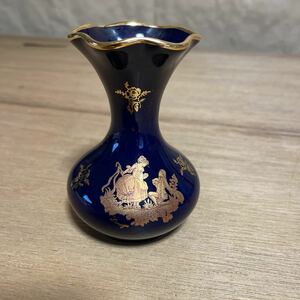 LIMOGES CASTEL リモージュカステル フランス 22k 花瓶 051002 6 か