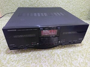 管理0920 KENWOOD ケンウッド ステレオ カセット デッキ KX-949W 通電確認済み ジャンク