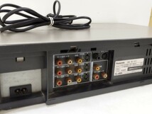 管理0955 Panasonic パナソニック S-VHS ビデオデッキ NV-SV1 リモコン欠品 サビ有り ジャンク_画像6