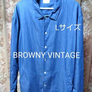  BROWNY VINTAGE ブラウニーヴィンテージ ユニセックス デニム シャツ ジャケット Lサイズ WEGO