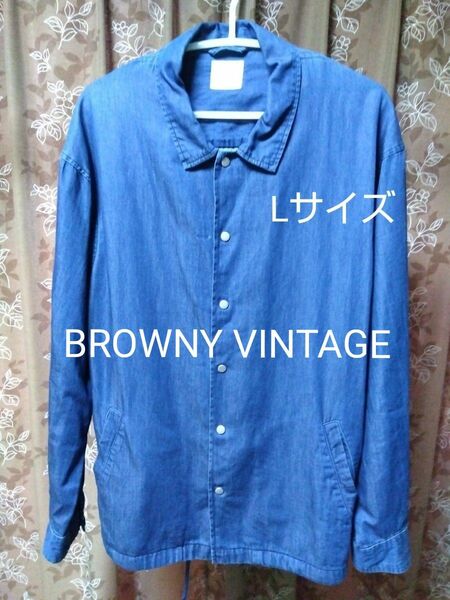  BROWNY VINTAGE ブラウニーヴィンテージ ユニセックス デニム シャツ ジャケット Lサイズ WEGO