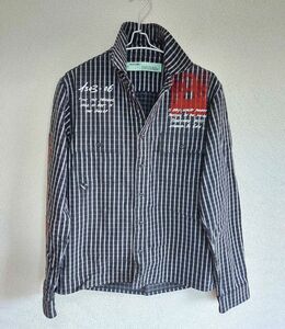 ~Off-White~ work shirts M モナリザ 長袖シャツ オフホワイト