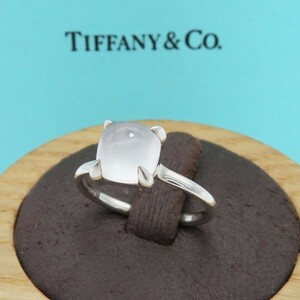 極希少 美品 Tiffany&Co. ティファニー シュガースタック ムーンストーン シルバー リング 11号 指輪 Ag925 SV HH179