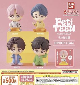 PetiTEEN from SEVENTEEN すわらせ隊 HIPHOP TEAM 全4種　ガチャ 送料無料