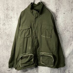 ★ JAPANESE MIMOR LABEL 2way 取り外しポケット ジャケット カーキ サイズ約XL★テック stone island supreme undercover ストリート