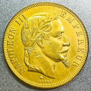 フランス ナポレオン3世 50フラン金貨 1864 A　レプリカコイン