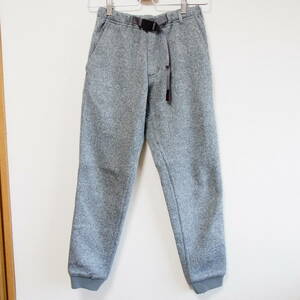 完売品 グラミチ GRAMICCI BONDING KNIT FLEECE NARROW RIB PANTS ボンディングニットフリースナローリブパンツ ヘザーグレー メンズXS