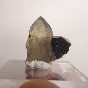 ナミビア産　水晶　ショール（鉄トルマリン）共生　クラスター　クォーツ　 原石 