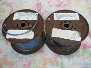 ☆ ウエスタン/ Western Electric より線 綿被覆　KS.13385 L-1 12 GA STRD 1-COND　BLACK/BLUE. の２本組 約９メート ル ☆