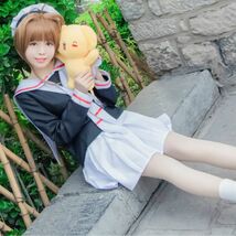 【送料無料】Lサイズ カードキャプターさくら 木之本さくら 友枝小学校制服 冬制服 コスプレ 衣装 コスチューム 仮装 イベント 学園祭_画像4