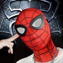 【送料無料】スパイダーマン 3Dマスク レッド 赤 コスプレ フェイスマスク スーパーヒーロー ハロウィン アメコミ ヒーロー ユニバ USJ a_画像1