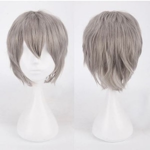 [ free shipping ] cosplay wig Bob gray grey Short costume small articles anime game manga Halloween fancy dress kos player 