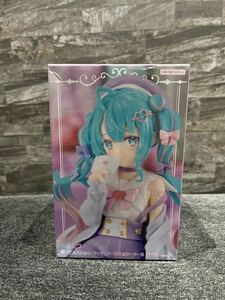  number 4 piece equipped Hatsune Miku .-.. stopper figure . make sailor suit purple ver. unopened 1E-007