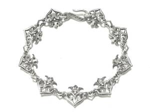 * rare rare genuine article regular goods Royal Order Tiny & Crowned Hearts Combok round Hearts silver bracele silver 925*